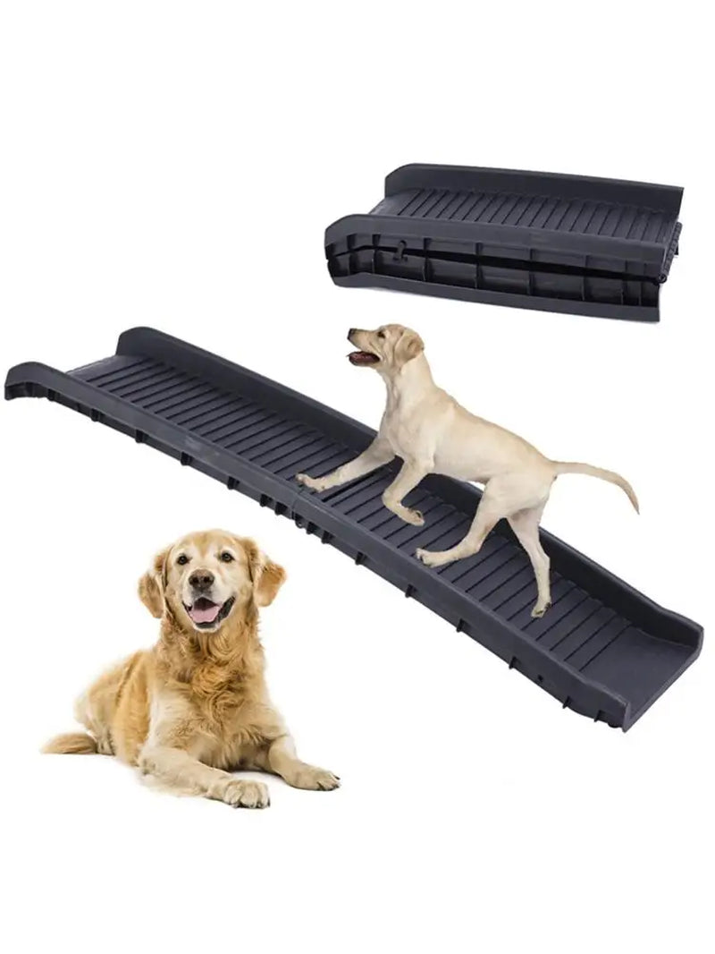 Car Dog Steps Pet Stairs Dog Ramp Lightweight Folding Pet Ladder Ramp Dog Stairs for High Beds, Trucks, Cars and SUV over 5Kg