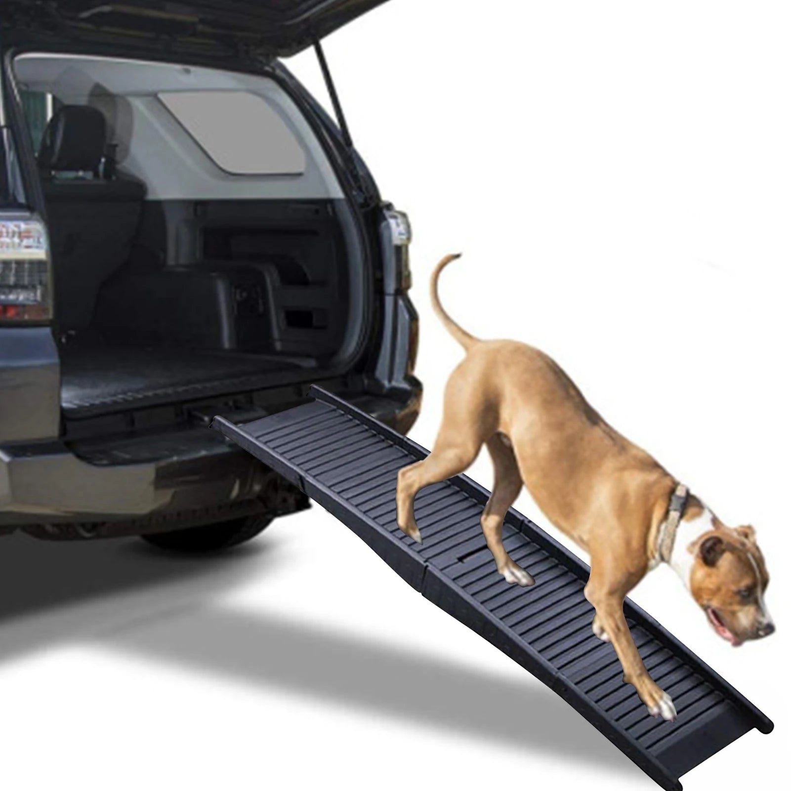 Car Dog Steps Pet Stairs Dog Ramp Lightweight Folding Pet Ladder Ramp Dog Stairs for High Beds, Trucks, Cars and SUV over 5Kg