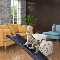 Car Dog Steps Pet Stairs Dog Ramp Lightweight Folding Pet Ladder Ramp Dog Stairs for High Beds, Trucks, Cars and SUV over 5Kg